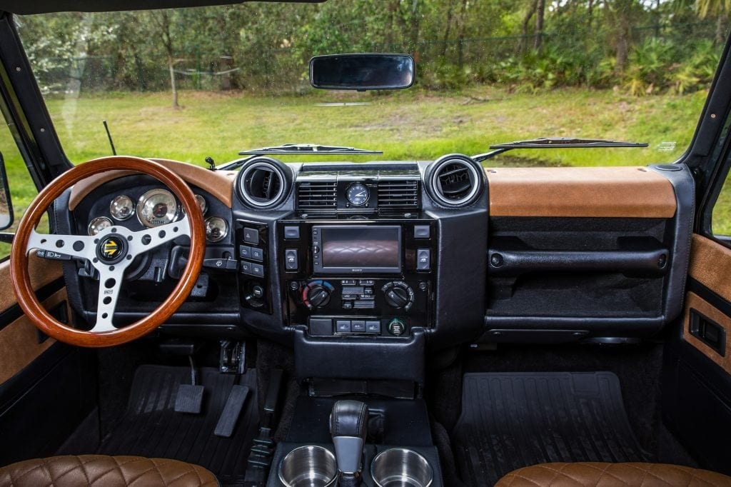 land rover defender puma interior