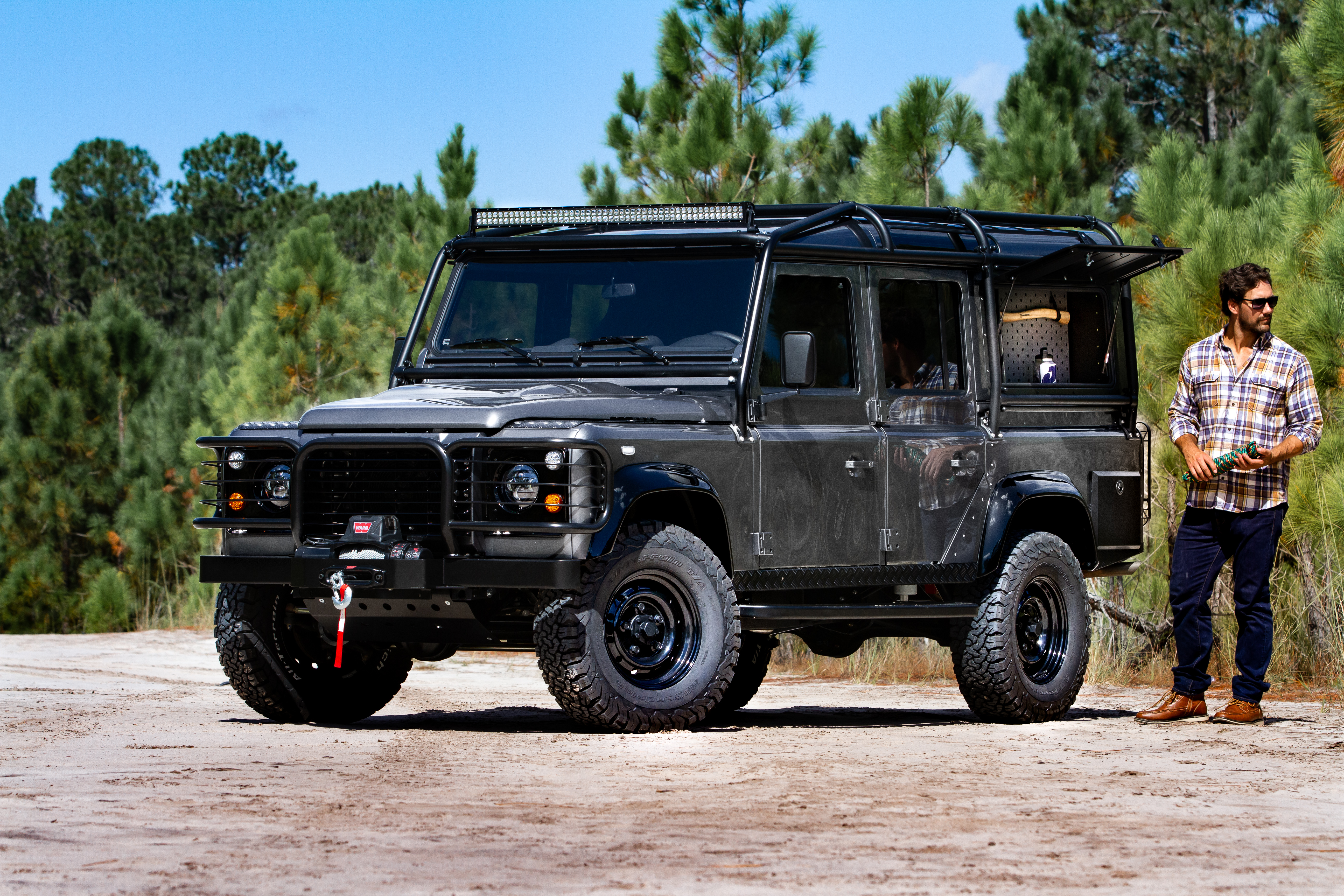 custom defender 110