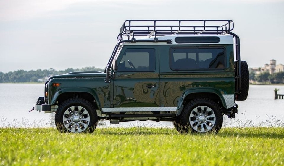 custom defender hard top